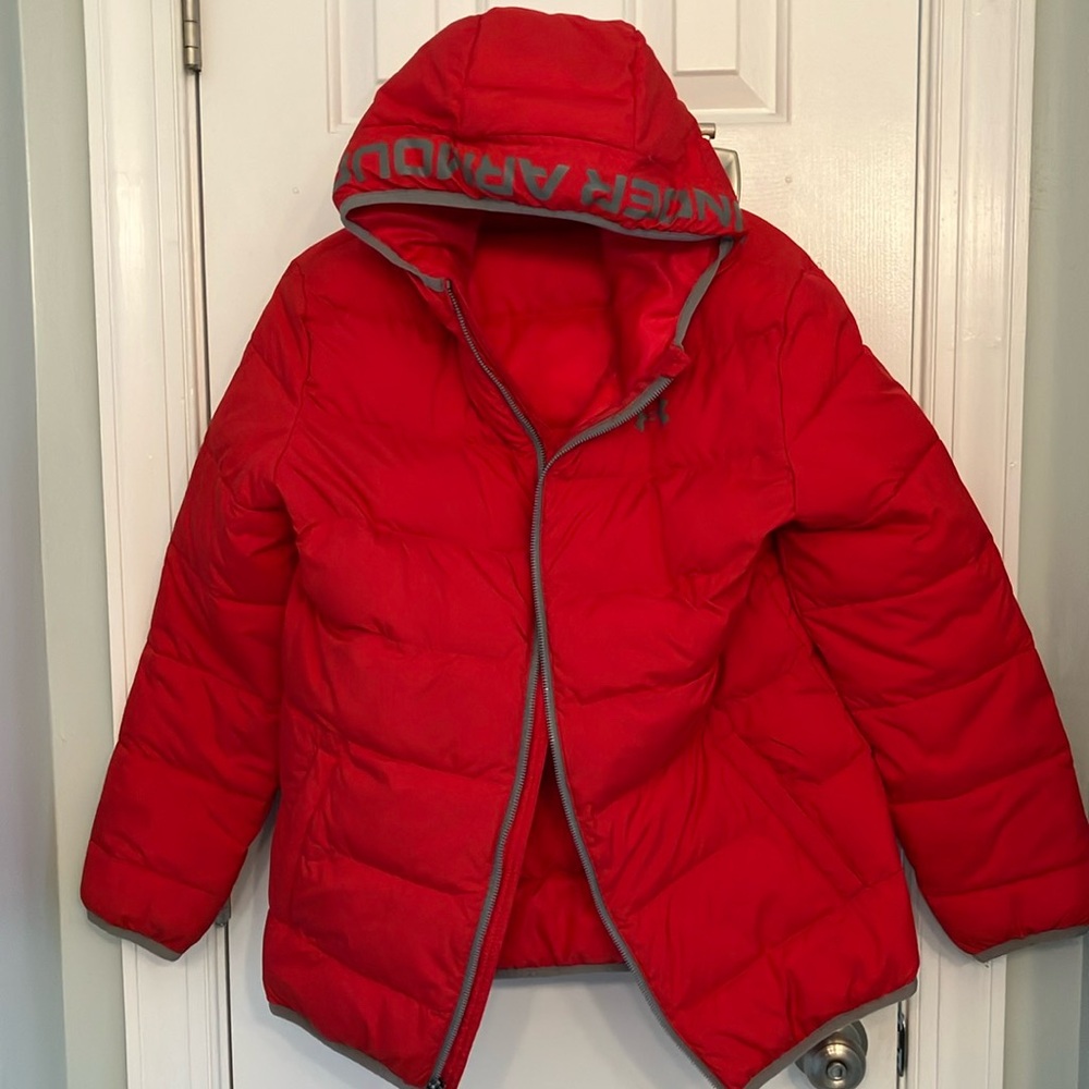 Under Armour Kids Red Puffer Jacket